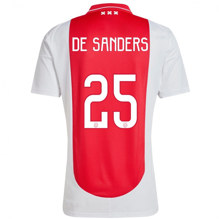 Danxen Men Kay-Lee De Sanders #25 Red White Home Jersey 2024/25 T-Shirt