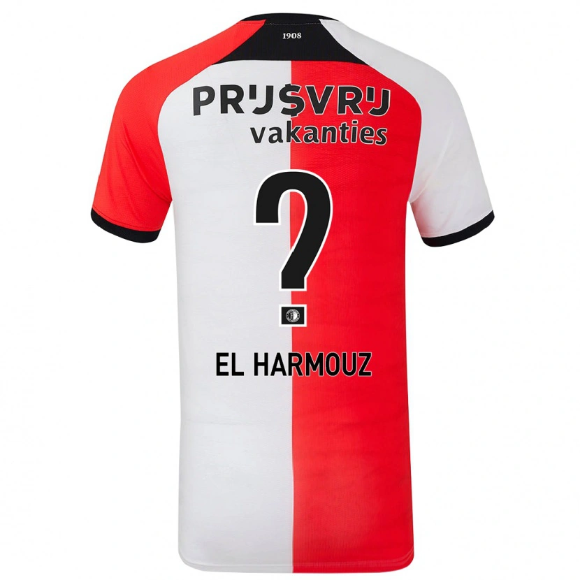 Danxen Men Nassim El Harmouz #0 Red White Home Jersey 2024/25 T-Shirt