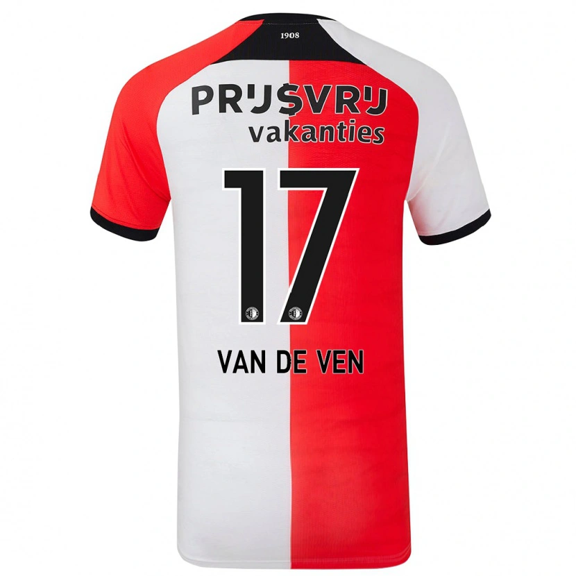 Danxen Men Zoi Van De Ven #17 Red White Home Jersey 2024/25 T-Shirt