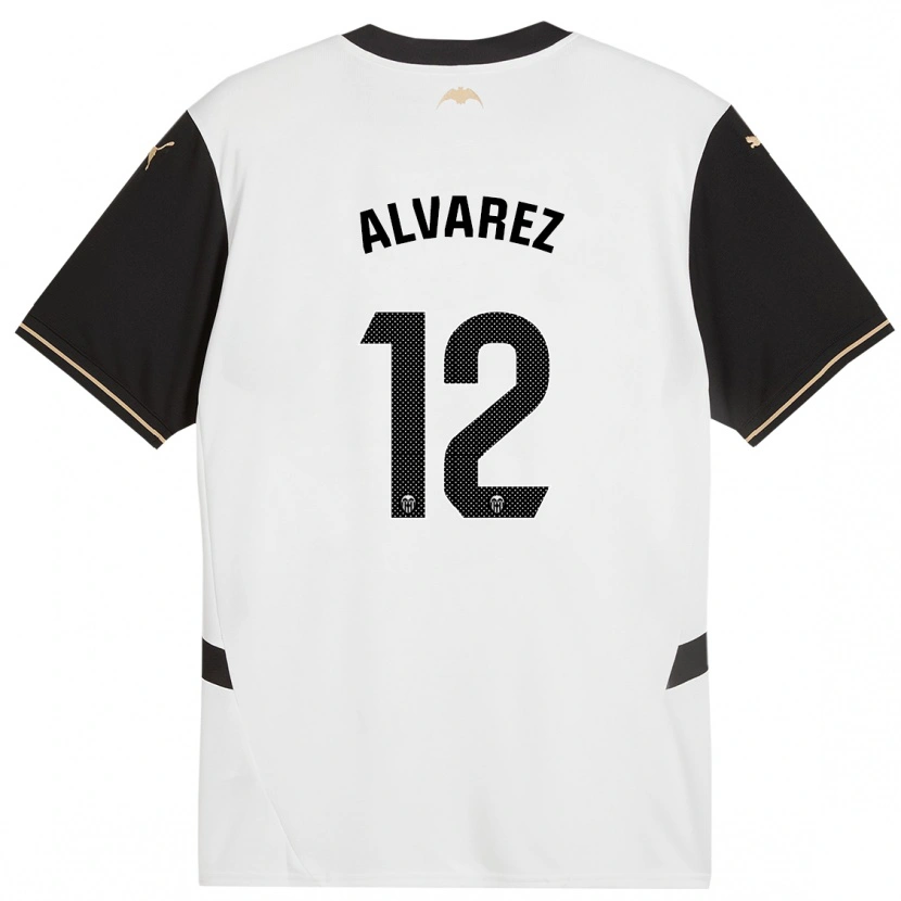 Danxen Men Sofia Alvarez #12 White Black Home Jersey 2024/25 T-Shirt