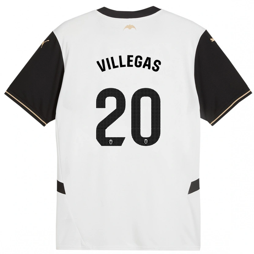 Danxen Men Noelia Villegas #20 White Black Home Jersey 2024/25 T-Shirt