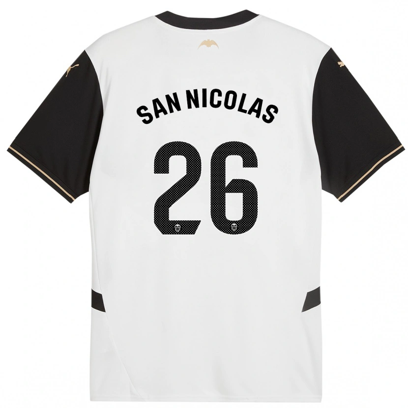 Danxen Men Olga San Nicolas #26 White Black Home Jersey 2024/25 T-Shirt