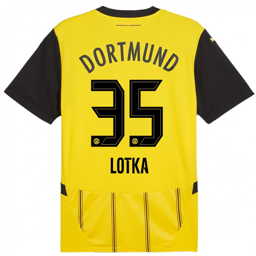 Danxen Men Marcel Lotka #35 Yellow Black Home Jersey 2024/25 T-Shirt