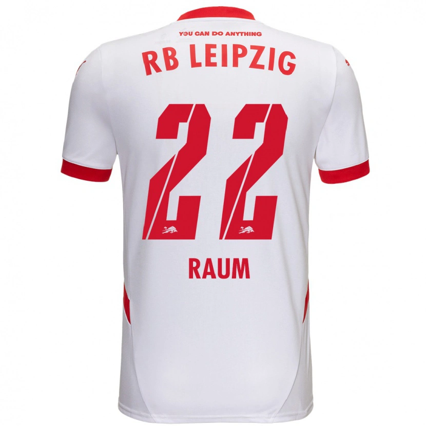 Danxen Men David Raum #22 White Red Home Jersey 2024/25 T-Shirt