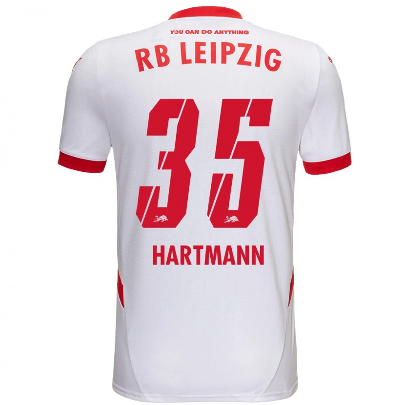 Danxen Men Fabrice Hartmann #35 White Red Home Jersey 2024/25 T-Shirt