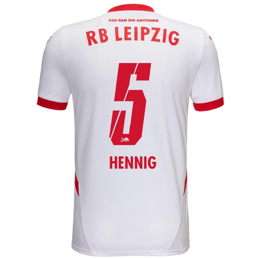 Danxen Men Lenny Hennig #5 White Red Home Jersey 2024/25 T-Shirt