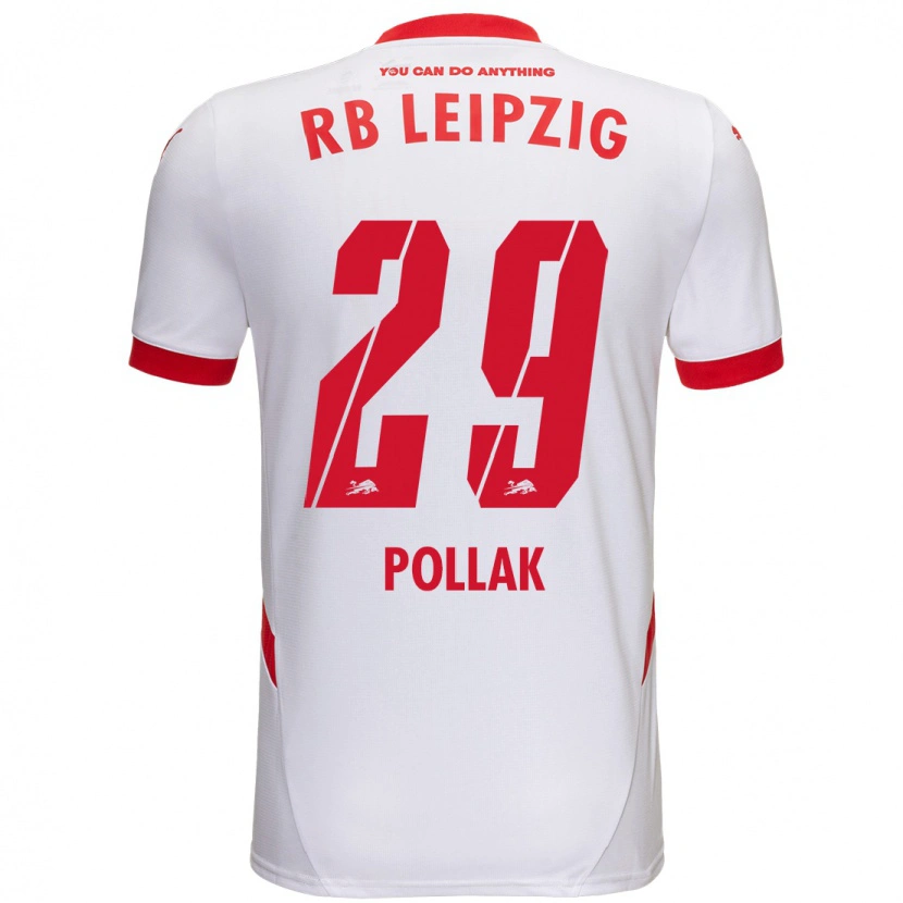 Danxen Men Julia Pollak #29 White Red Home Jersey 2024/25 T-Shirt