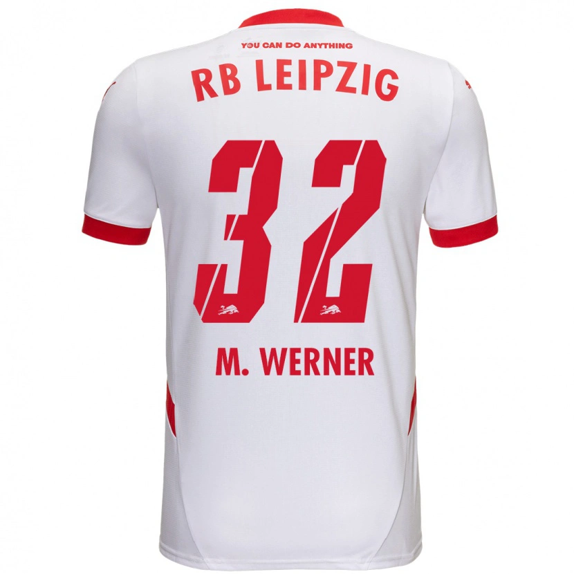 Danxen Men Mia Werner #32 White Red Home Jersey 2024/25 T-Shirt