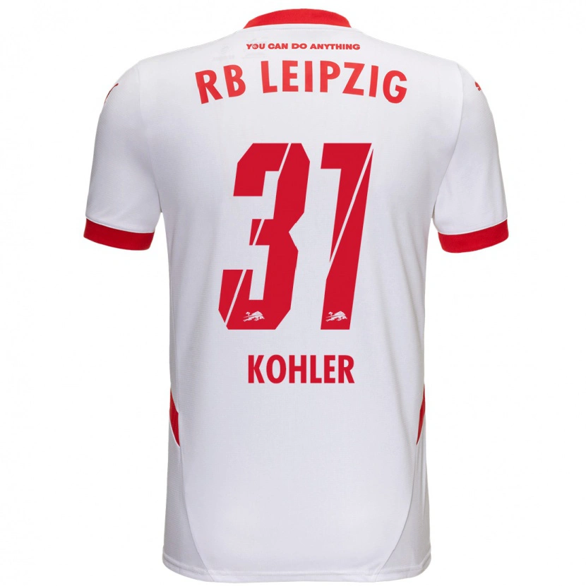 Danxen Men Tim Köhler #31 White Red Home Jersey 2024/25 T-Shirt