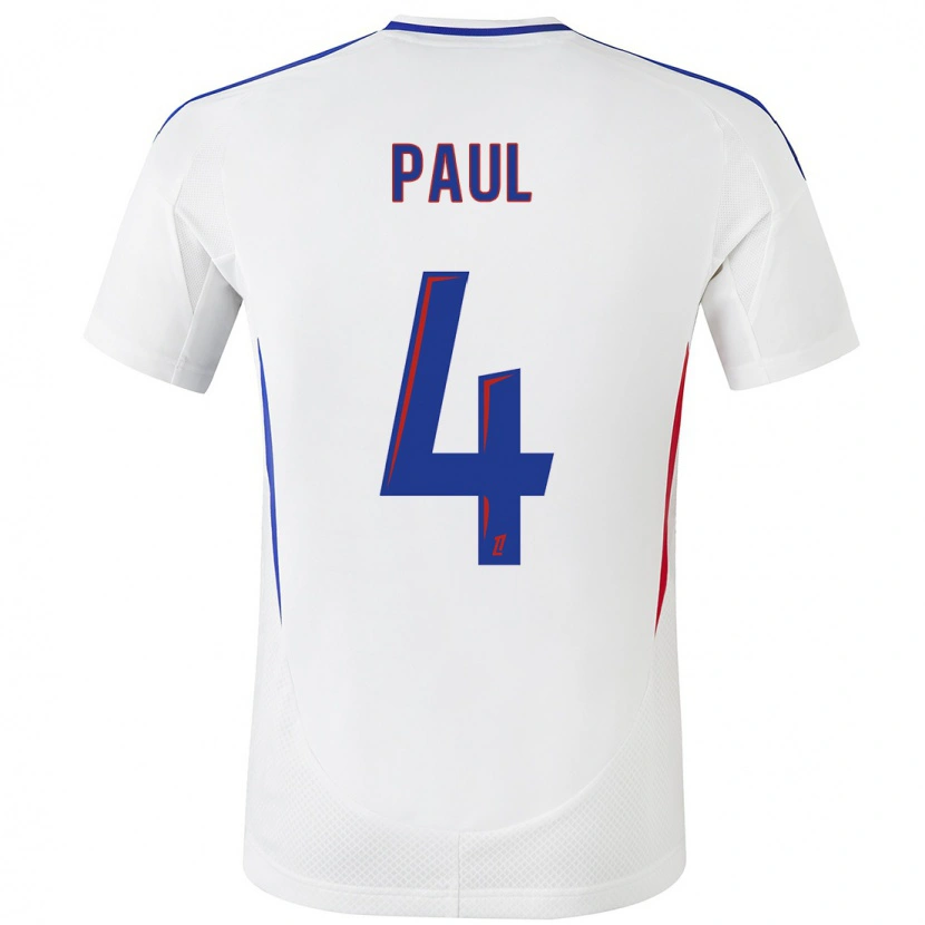 Danxen Men Paul Akouokou #4 White Blue Home Jersey 2024/25 T-Shirt