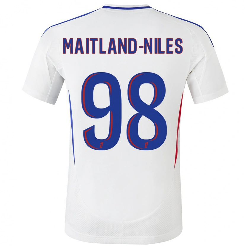 Danxen Men Ainsley Maitland-Niles #98 White Blue Home Jersey 2024/25 T-Shirt