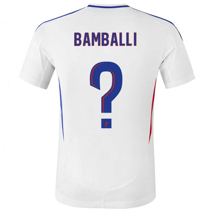 Danxen Men Léo Bamballi #0 White Blue Home Jersey 2024/25 T-Shirt