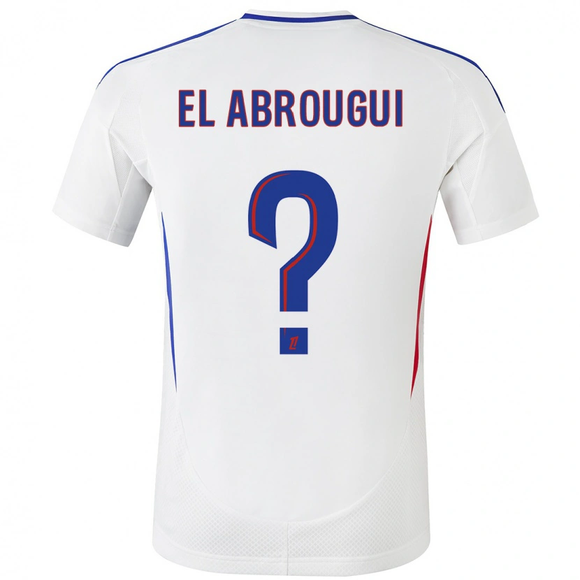 Danxen Men Wassim El Abrougui #0 White Blue Home Jersey 2024/25 T-Shirt