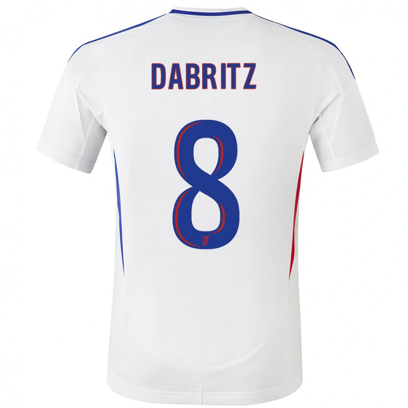 Danxen Men Sara Däbritz #8 White Blue Home Jersey 2024/25 T-Shirt