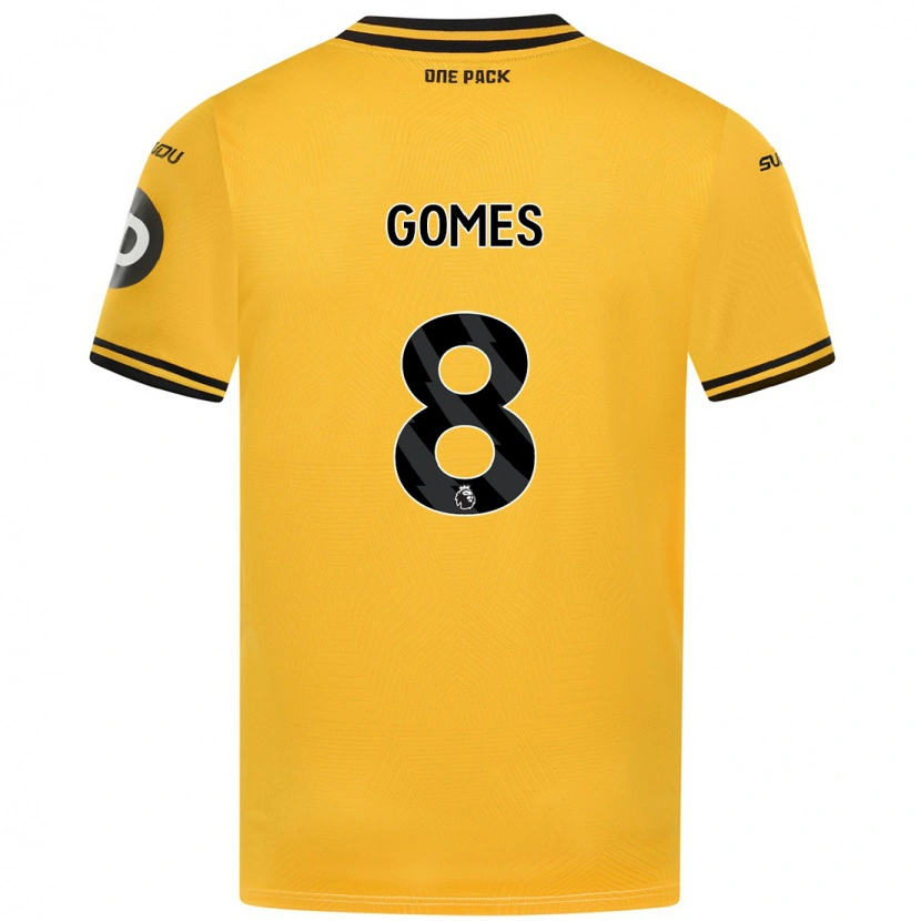 Danxen Men João Gomes #8 Yellow Home Jersey 2024/25 T-Shirt