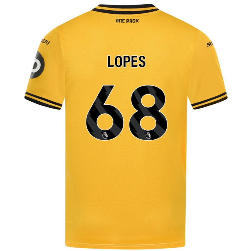 Danxen Men Leo Lopes #68 Yellow Home Jersey 2024/25 T-Shirt