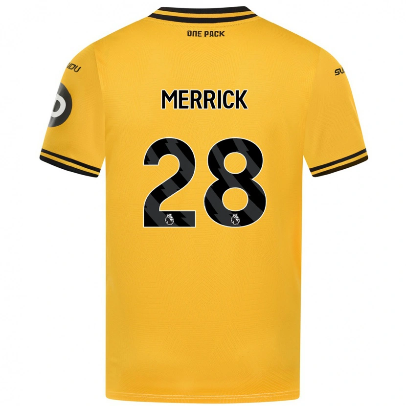 Danxen Men Beth Merrick #28 Yellow Home Jersey 2024/25 T-Shirt