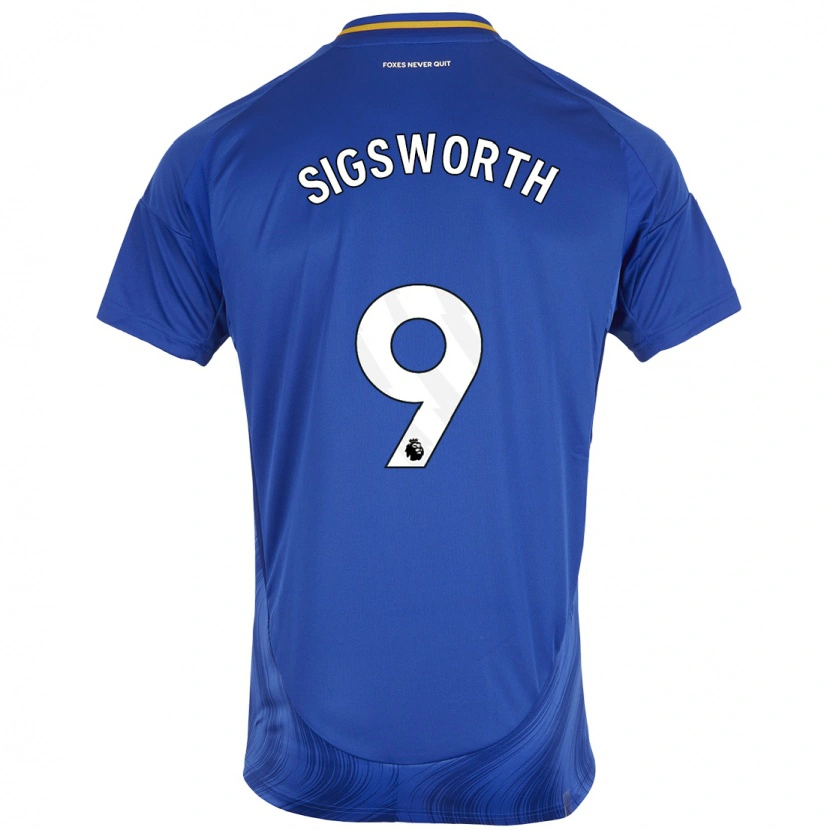 Danxen Men Jessica Sigsworth #9 Blue White Home Jersey 2024/25 T-Shirt