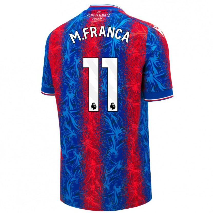 Danxen Men Matheus França #11 Red Blue Stripes Home Jersey 2024/25 T-Shirt