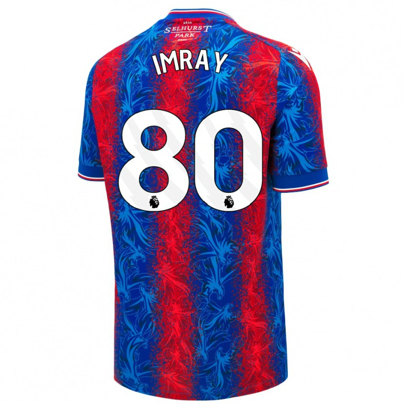 Danxen Men Danny Imray #80 Red Blue Stripes Home Jersey 2024/25 T-Shirt