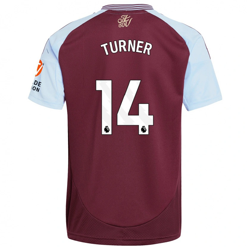 Danxen Men Danielle Turner #14 Burgundy Sky Blue Home Jersey 2024/25 T-Shirt