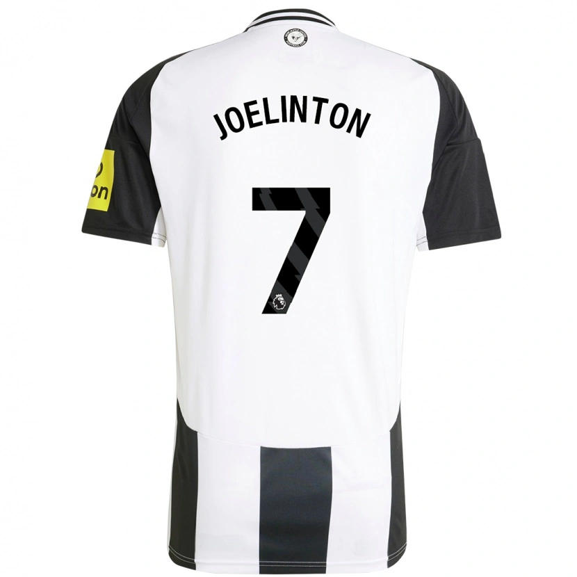 Danxen Men Joelinton #7 White Black Home Jersey 2024/25 T-Shirt