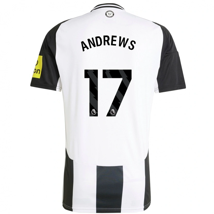 Danxen Men Amy Andrews #17 White Black Home Jersey 2024/25 T-Shirt