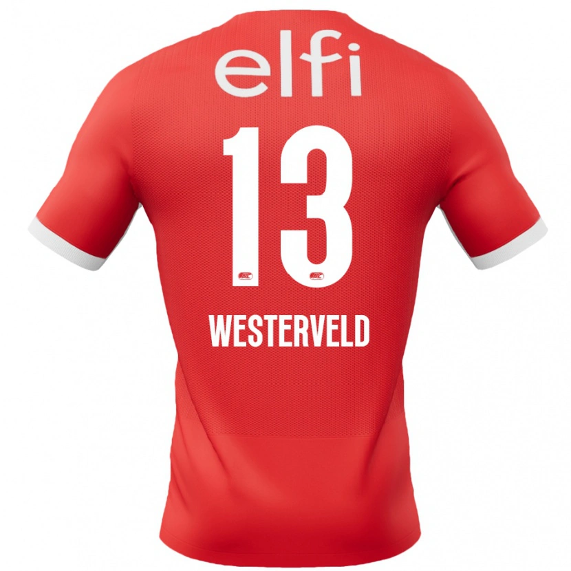 Danxen Men Sem Westerveld #13 Red White Home Jersey 2024/25 T-Shirt