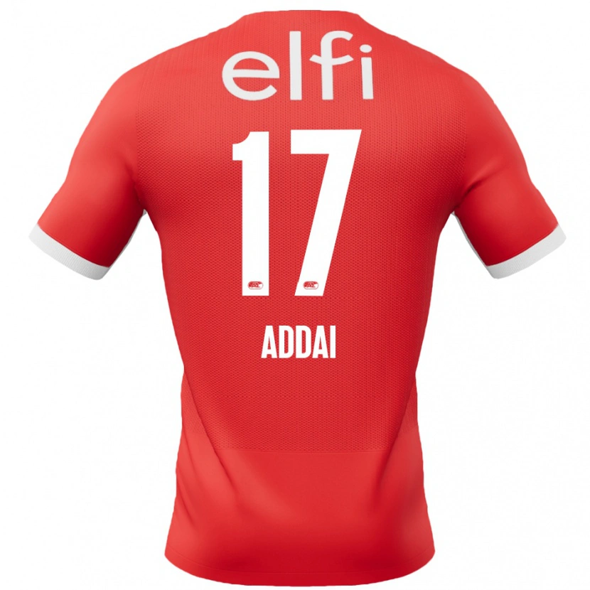 Danxen Men Jayden Addai #17 Red White Home Jersey 2024/25 T-Shirt