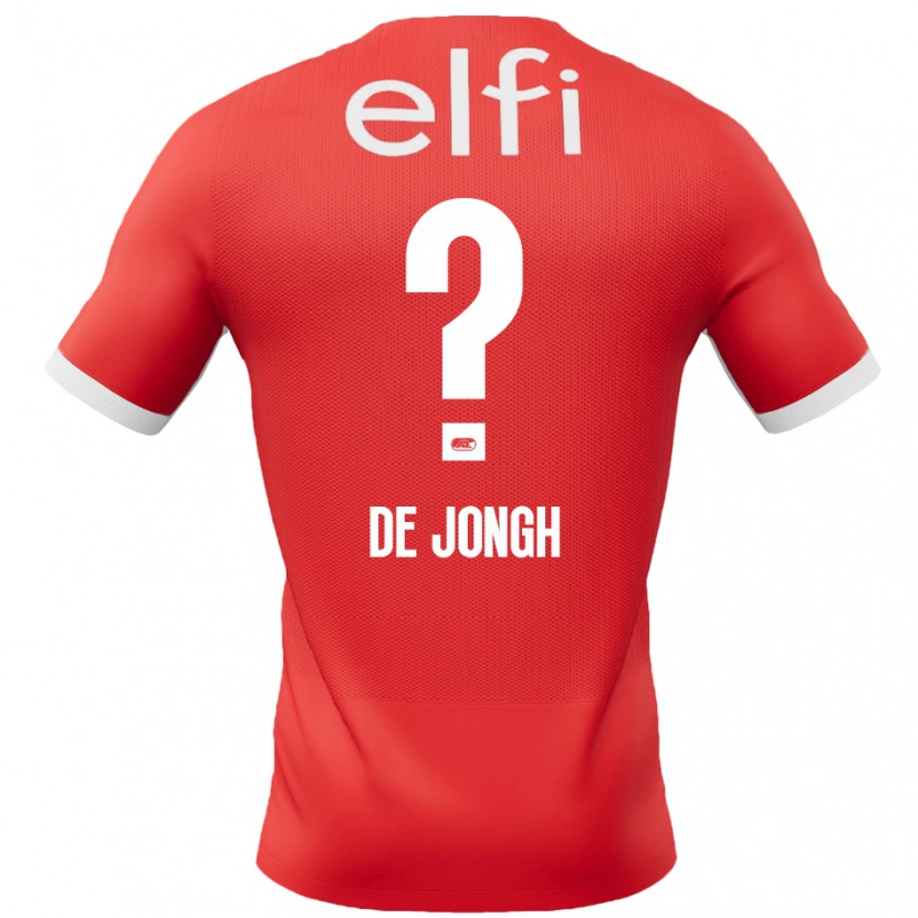 Danxen Men Iain De Jongh #0 Red White Home Jersey 2024/25 T-Shirt