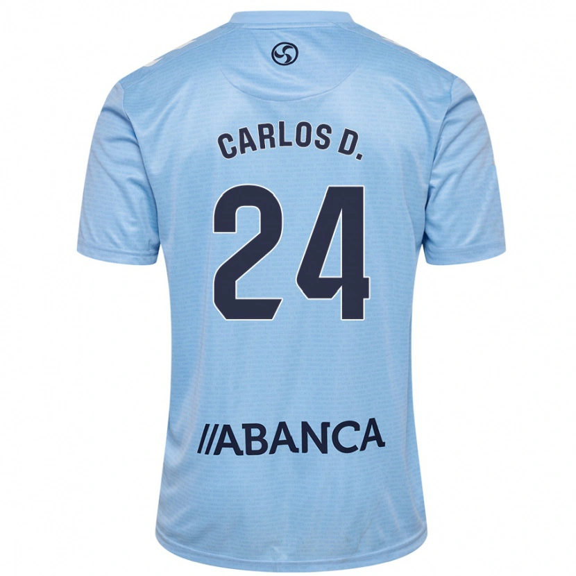 Danxen Men Carlos Domínguez #24 Sky Blue Home Jersey 2024/25 T-Shirt