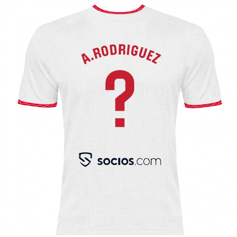 Danxen Men Ángel Rodríguez #0 White Red Home Jersey 2024/25 T-Shirt