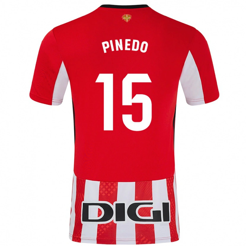 Danxen Men Clara Pinedo Castresana #15 Red White Home Jersey 2024/25 T-Shirt