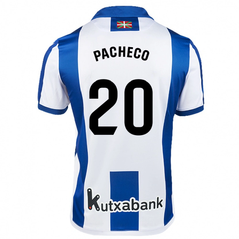 Danxen Men Jon Pacheco #20 White Blue Home Jersey 2024/25 T-Shirt