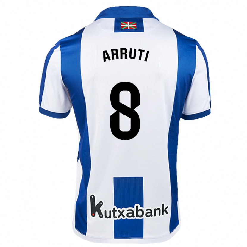 Danxen Men Martín Arruti #8 White Blue Home Jersey 2024/25 T-Shirt