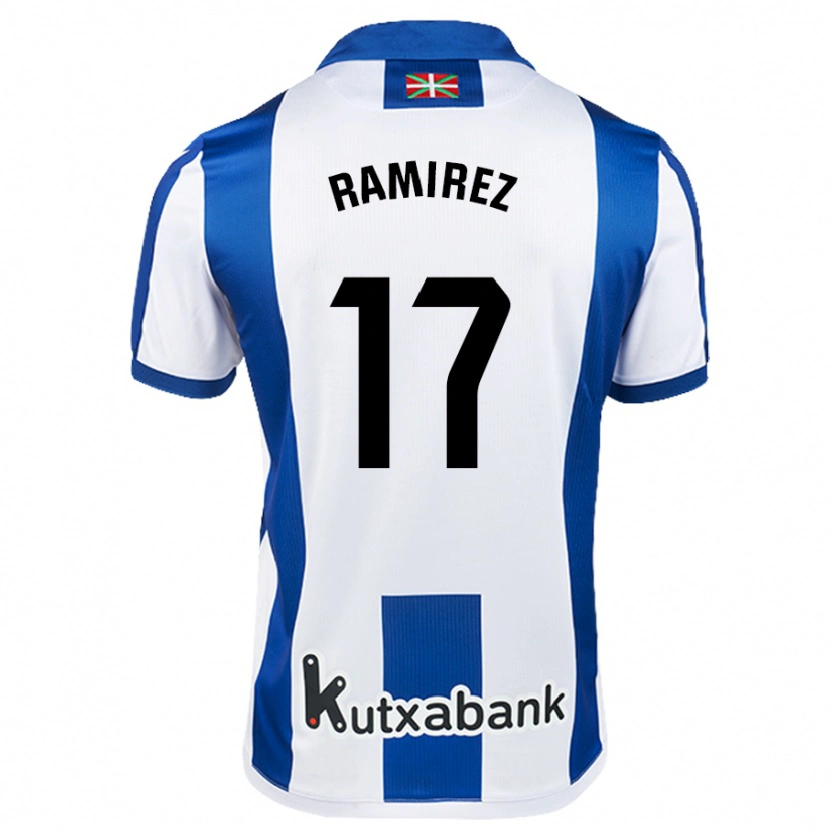 Danxen Men Darío Ramírez #17 White Blue Home Jersey 2024/25 T-Shirt