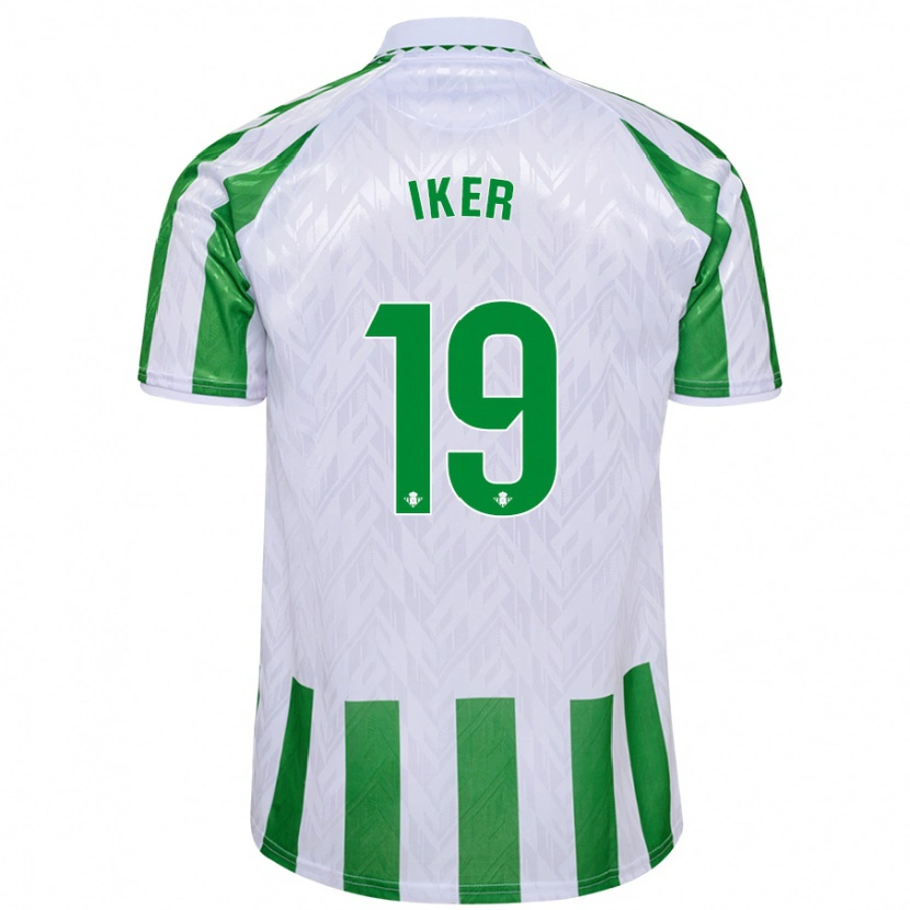 Danxen Men Iker Losada #19 Green White Stripes Home Jersey 2024/25 T-Shirt