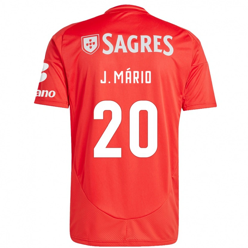 Danxen Men João Mário #20 Red White Home Jersey 2024/25 T-Shirt