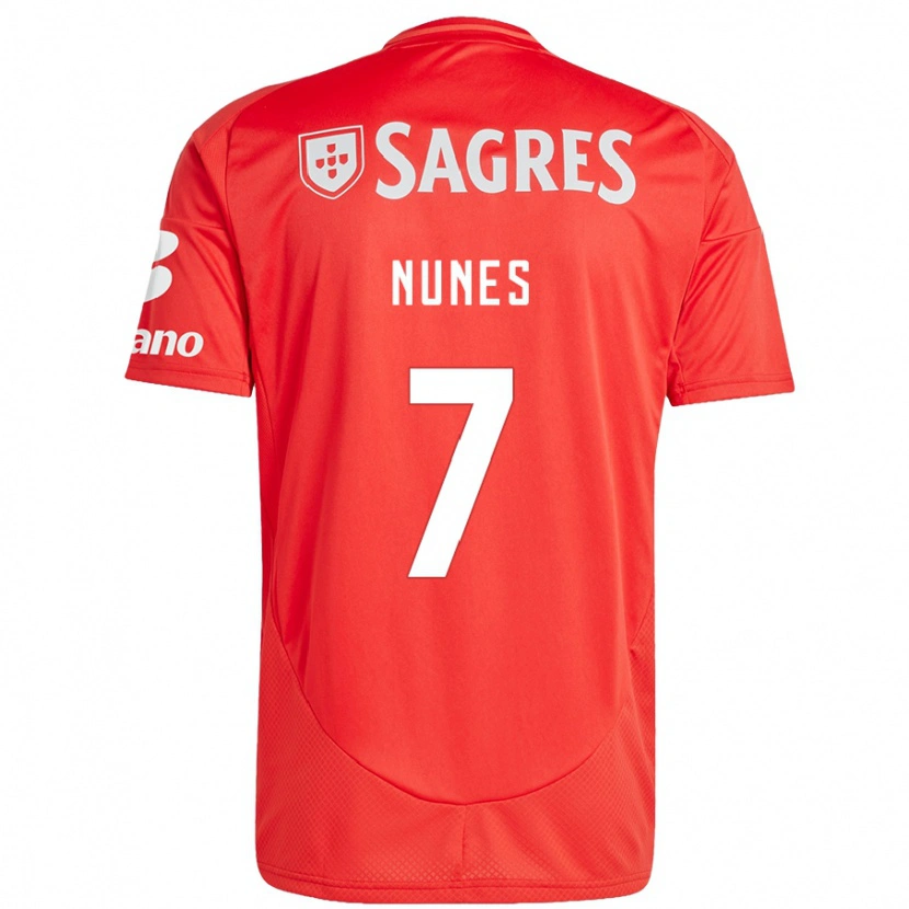 Danxen Men Bernardo Nunes #7 Red White Home Jersey 2024/25 T-Shirt