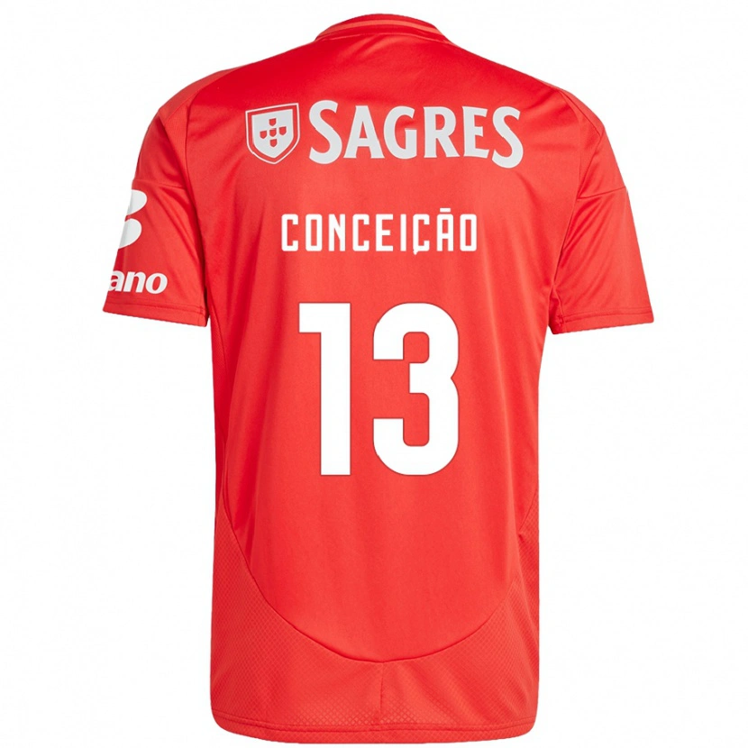 Danxen Men João Conceição #13 Red White Home Jersey 2024/25 T-Shirt