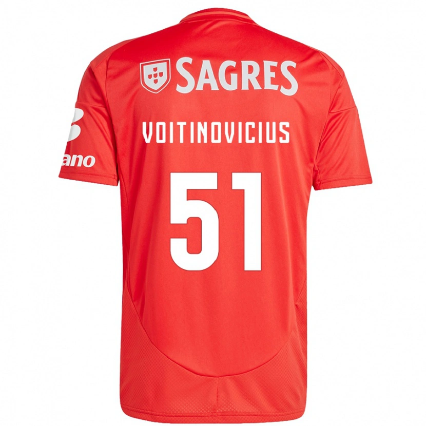 Danxen Men Arnas Voitinovicius #51 Red White Home Jersey 2024/25 T-Shirt