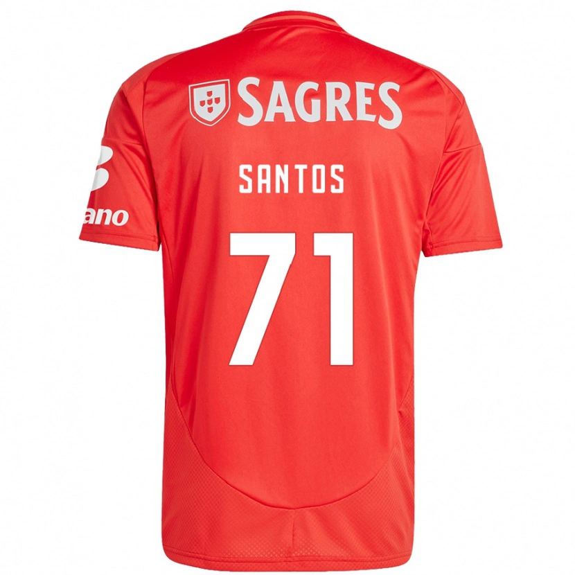 Danxen Men Leandro Santos #71 Red White Home Jersey 2024/25 T-Shirt