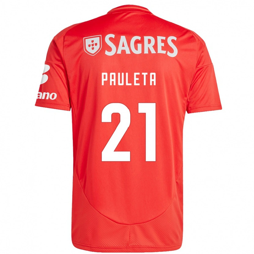 Danxen Men Pauleta #21 Red White Home Jersey 2024/25 T-Shirt