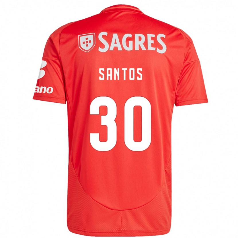 Danxen Men Daniela Santos #30 Red White Home Jersey 2024/25 T-Shirt