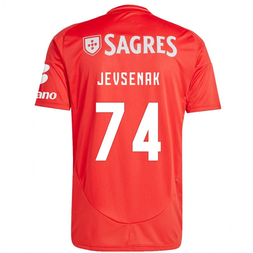 Danxen Men Zan Jevsenak #74 Red White Home Jersey 2024/25 T-Shirt