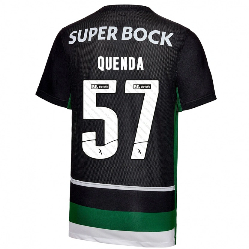 Danxen Men Geovany Quenda #57 Black White Green Home Jersey 2024/25 T-Shirt