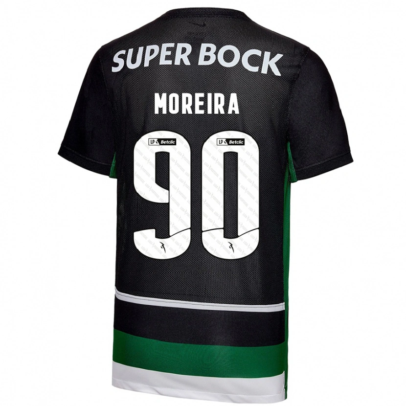 Danxen Men Afonso Moreira #90 Black White Green Home Jersey 2024/25 T-Shirt