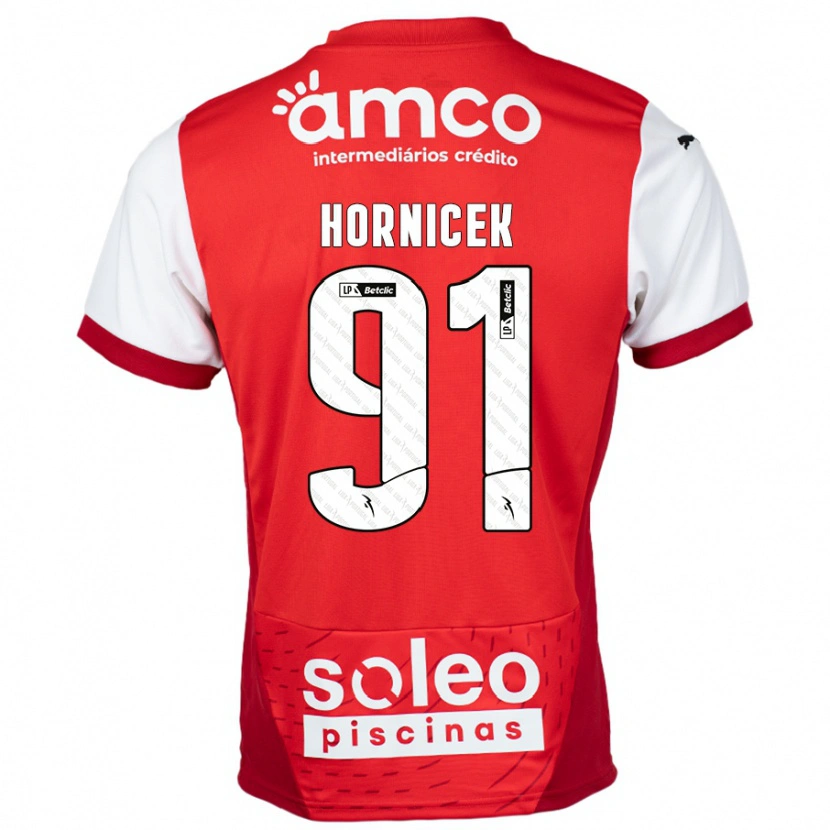 Danxen Men Lukas Hornicek #91 Red White Home Jersey 2024/25 T-Shirt