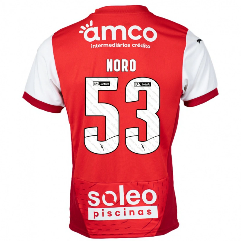 Danxen Men Jonatás Noro #53 Red White Home Jersey 2024/25 T-Shirt