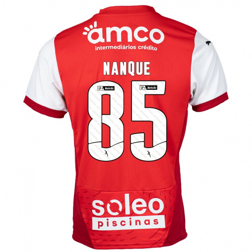 Danxen Men Edgar Nanque #85 Red White Home Jersey 2024/25 T-Shirt